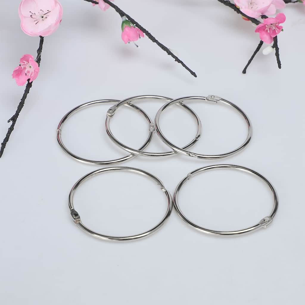 20pcs Metal Curtain Rings Snap Joint Design for Curtain Rods