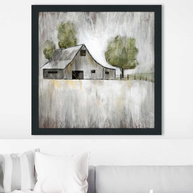 "Weathered Barn (Square)" by Nan Print on Acrylic