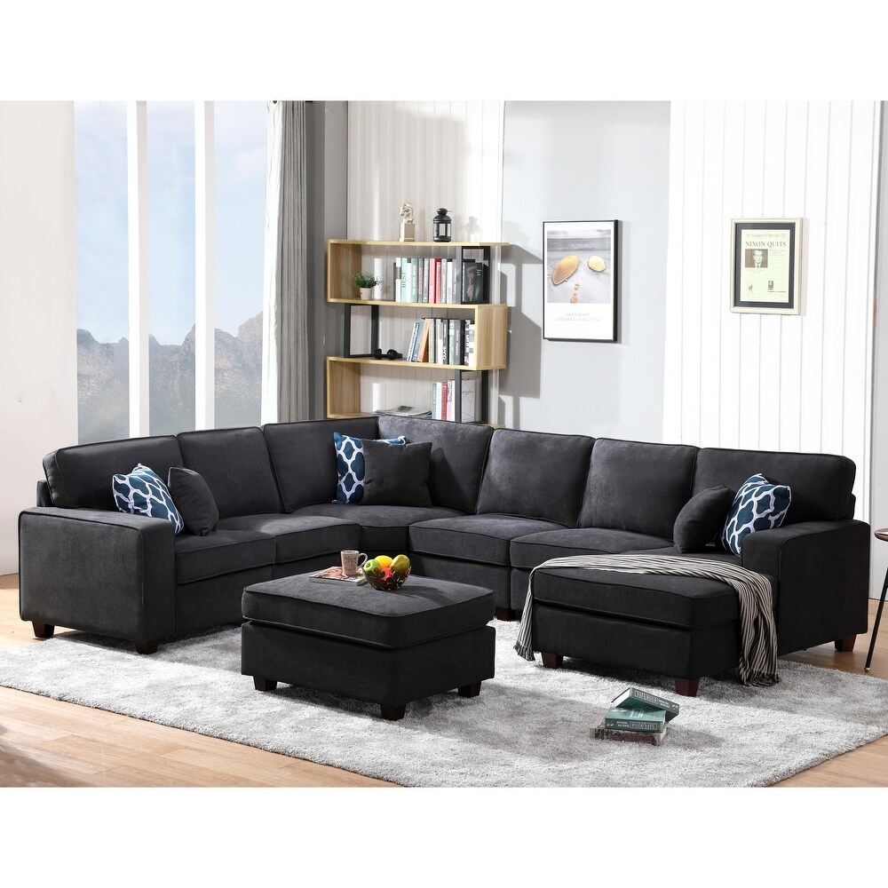 1 Piece Chair, Dark Grey Create Your Own Sectional Sofa ViscoLogic Alliston
