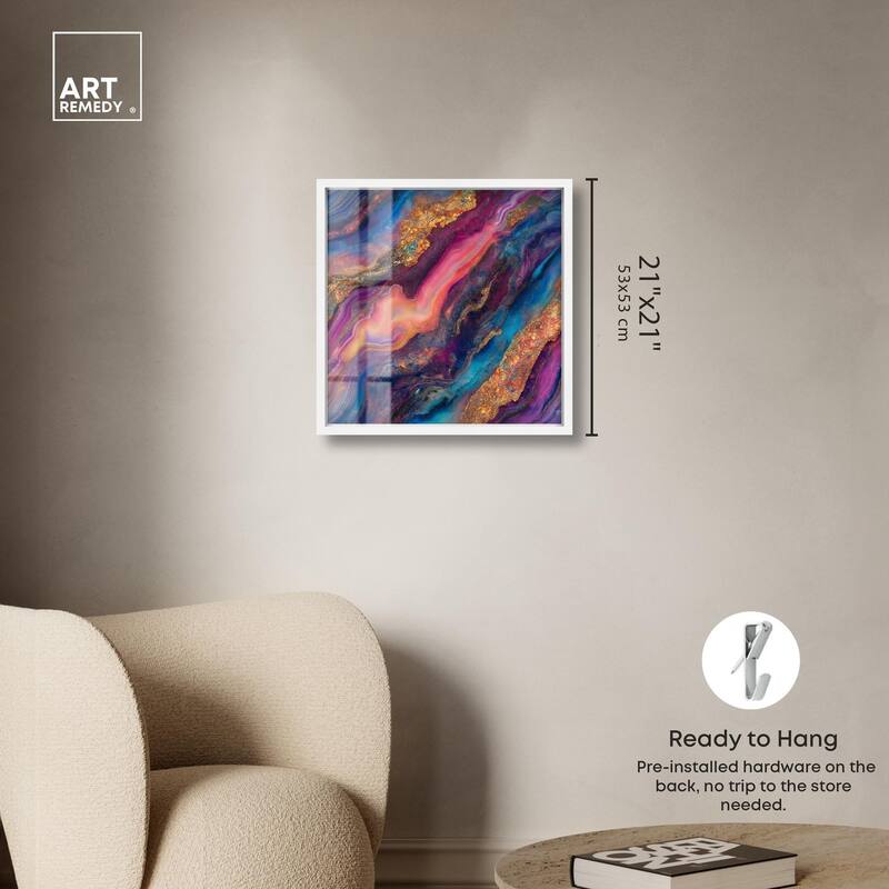 Glittering Spectrum III Shadowbox by Art Remedy