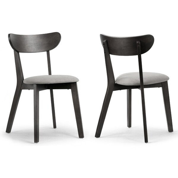 Shop Set of 2 Aspen Black Rubberwood Dining Chair with ...