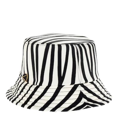 Valentino Roman Stud Zebra Bucket Hat