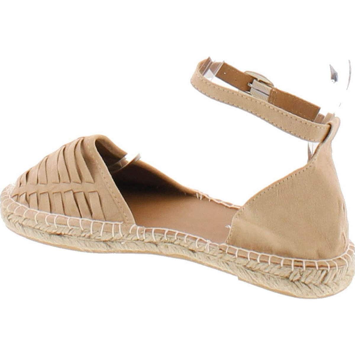 two piece ankle strap flat