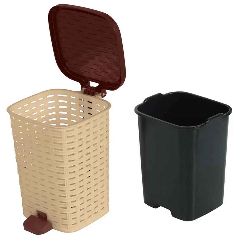 12 qt Wicker Step Trash Can-image