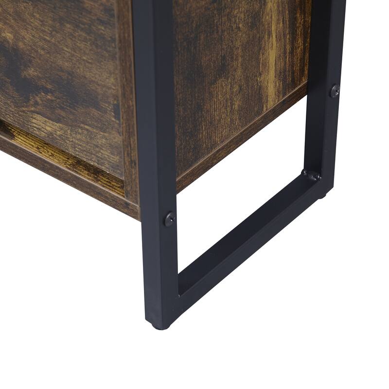 Space-Saving Shoe Cabinet with 2 Flip Drawers and 1 Top Drawer, Ideal for Narrow Spaces and Small Entryways Hallways Storage