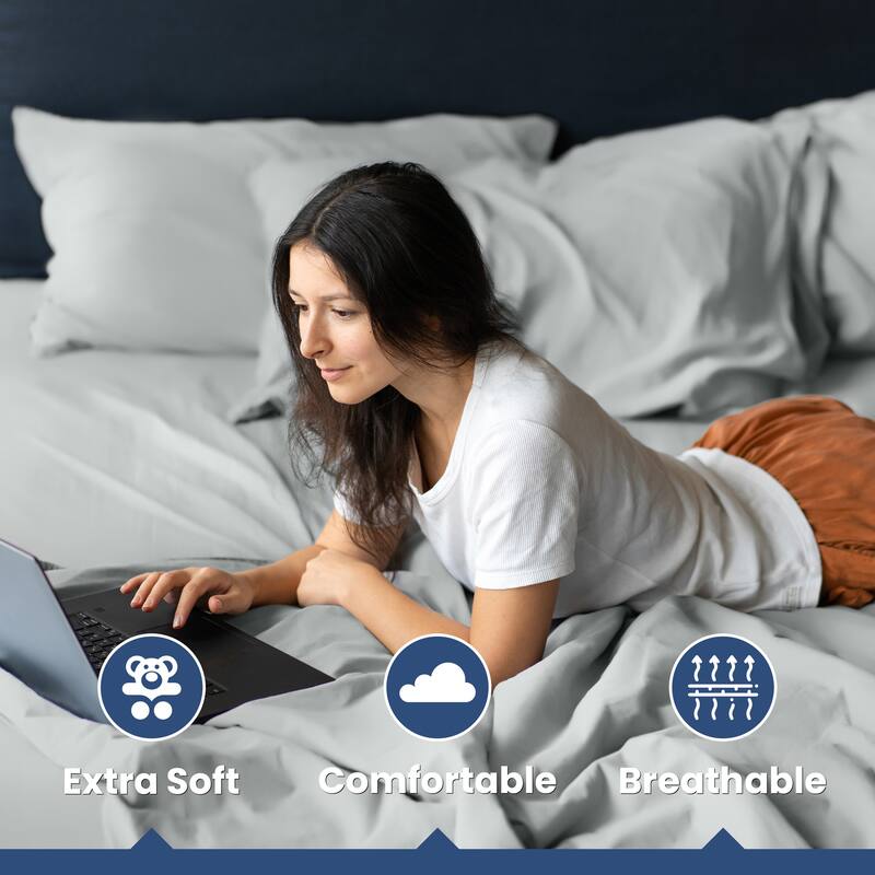 Martex 400 TC 100% Cotton Sateen, Deep Pocket, Silky Soft Sheet Set