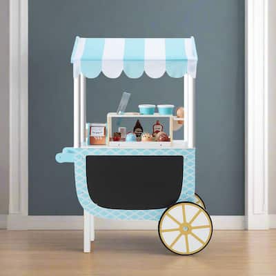 Teamson Kids My Little Helper Ice Cream Cart & Accessories