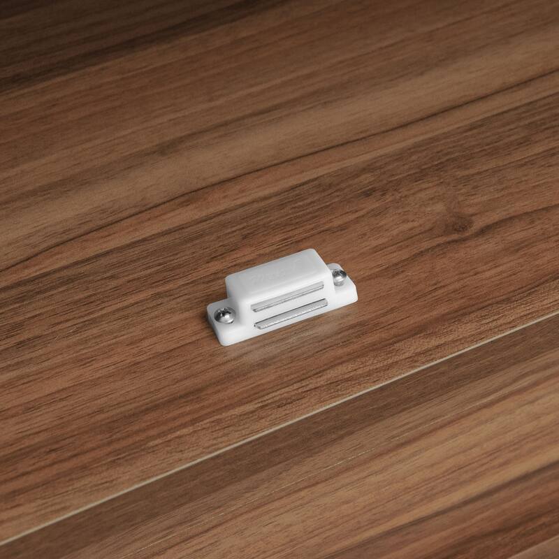 4 Door Storage Cabinet with Drawer, Adjustable Shelves Accent Cabinet with Carved Doors and Anti-Tip Design