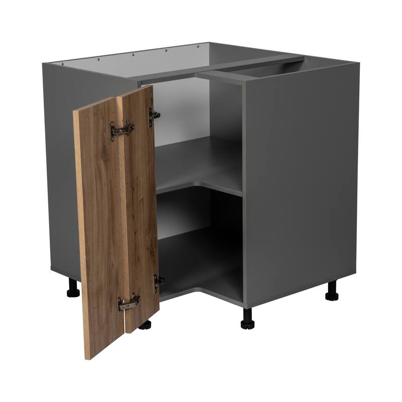 36" Base Easy Reach-Double Door-Grey - 36 x 34 1/2 x 23 3/8