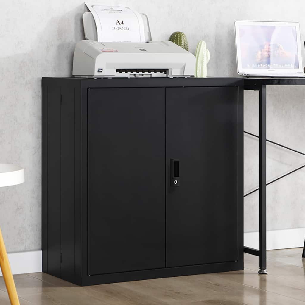 Storage Locker,File Organizer,Storage Cabinet with Door Locks and Two Adjustable Shelves, for Home,Office,School & Garage Use