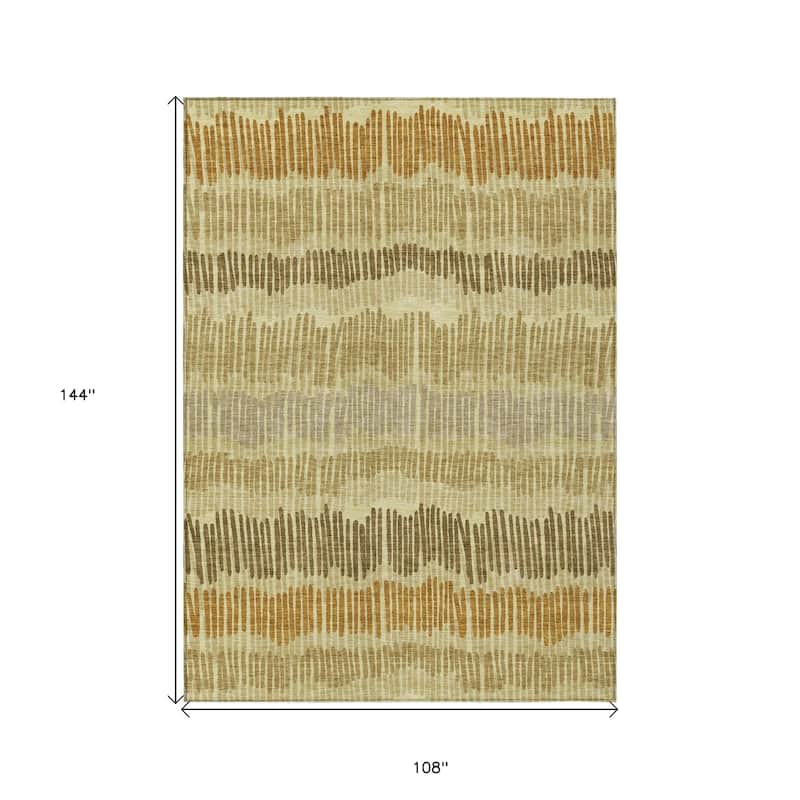 HomeRoots Striped Transitional Rectangle Outdoor Rug