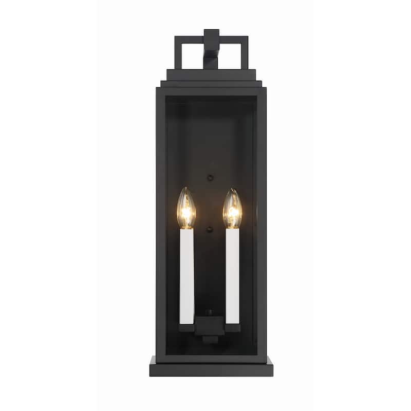 Aspen 4 Light Matte Black Outdoor Sconce - 7.75"W x 22.5"H x 7.25"D