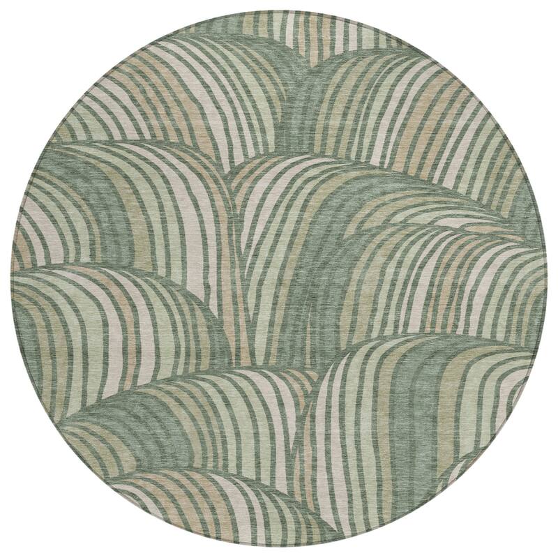 Machine Washable Indoor/ Outdoor Modern Parsons Chantille Rug