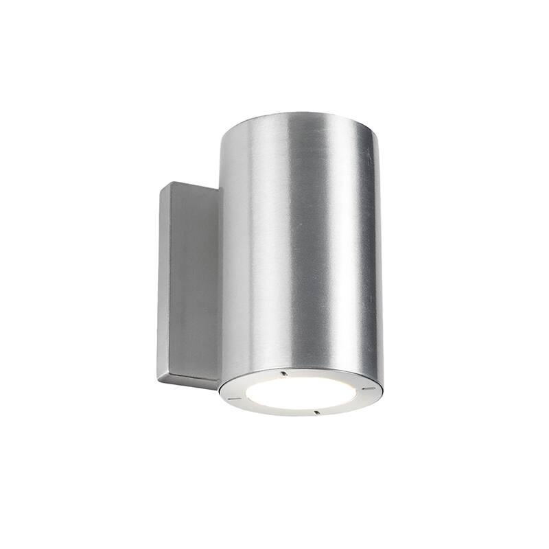 Vessel 6in LED Indoor or Outdoor Up or Down Wall Light 2700K - Aluminum-2700K - 6-inch
