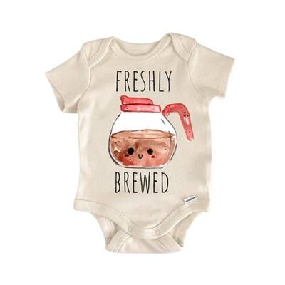 Coffee Tea Matcha Foodie Food - Baby Boy Girl Clothes Infant Bodysuit Funny Cute