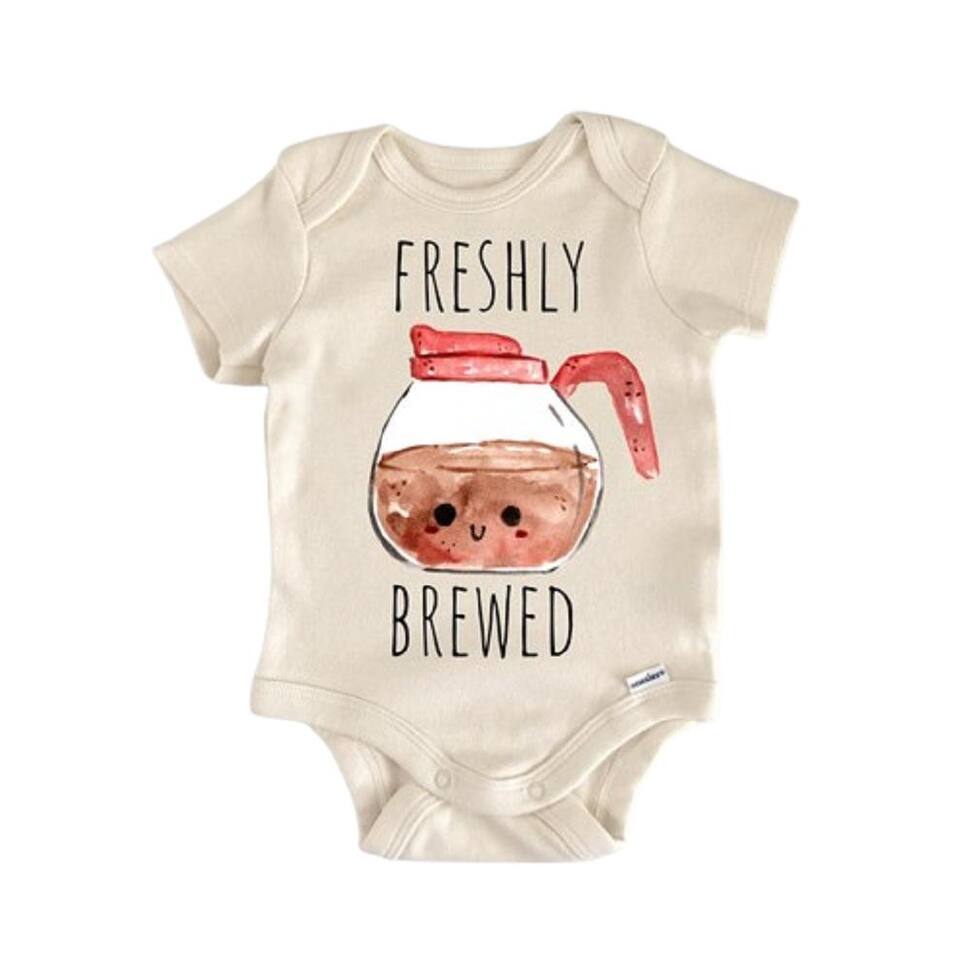 Coffee Tea Matcha Foodie Food - Baby Boy Girl Clothes Infant Bodysuit Funny Cute