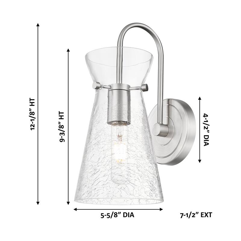 Innovations Lighting Nicole - 1 Light 6" Sconce - Clear Shade