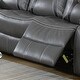 preview thumbnail 9 of 8, Gel Leatherette Handle Motion Sofa