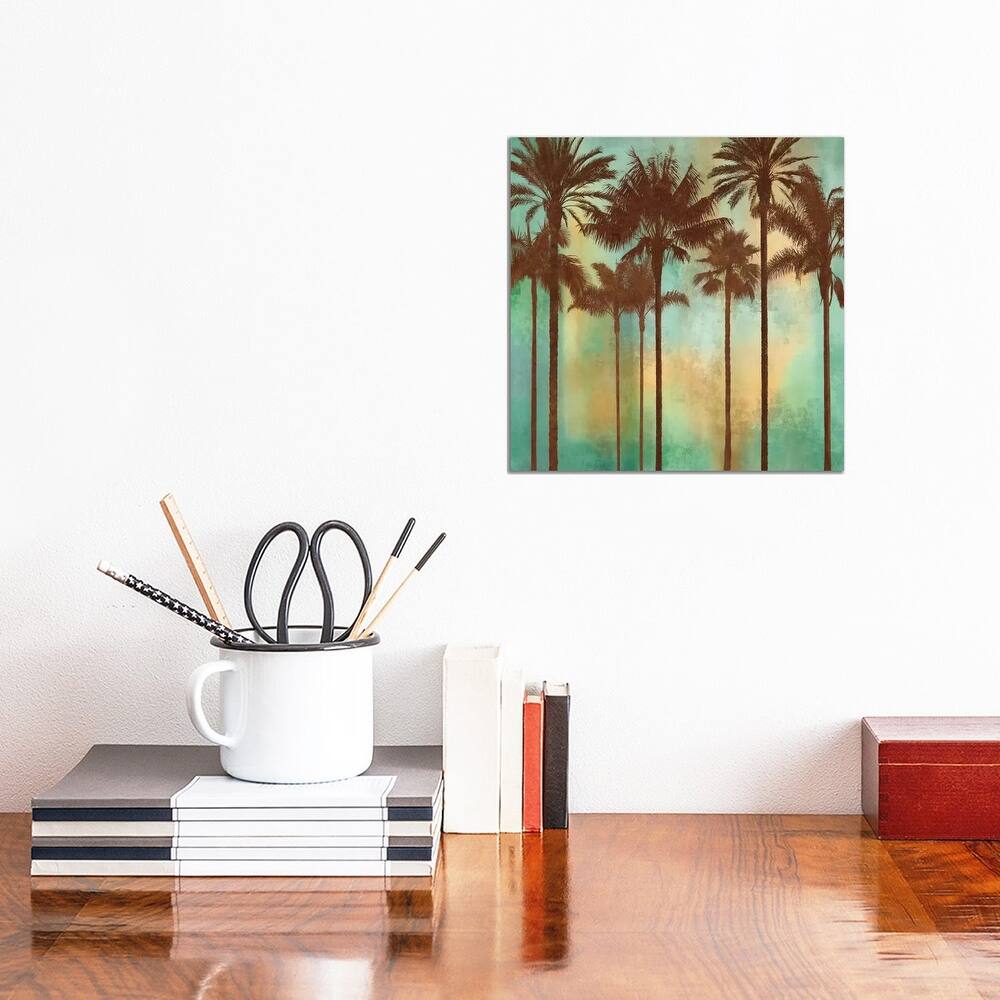 iCanvas "Aqua Palms II" by John Seba Canvas Print