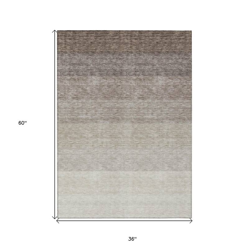 HomeRoots Ombre Transitional Rectangle Outdoor Rug