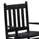 preview thumbnail 36 of 38, Youth Rocking Chair with Brown/White/Black Slat for patio kids bedroom