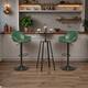 Option Black Table & Green Chairs