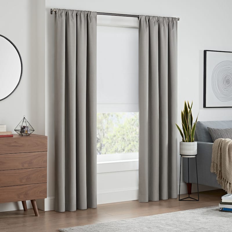 Eclipse Kendall Cordless Blackout Roman Shade - 64x31 - White