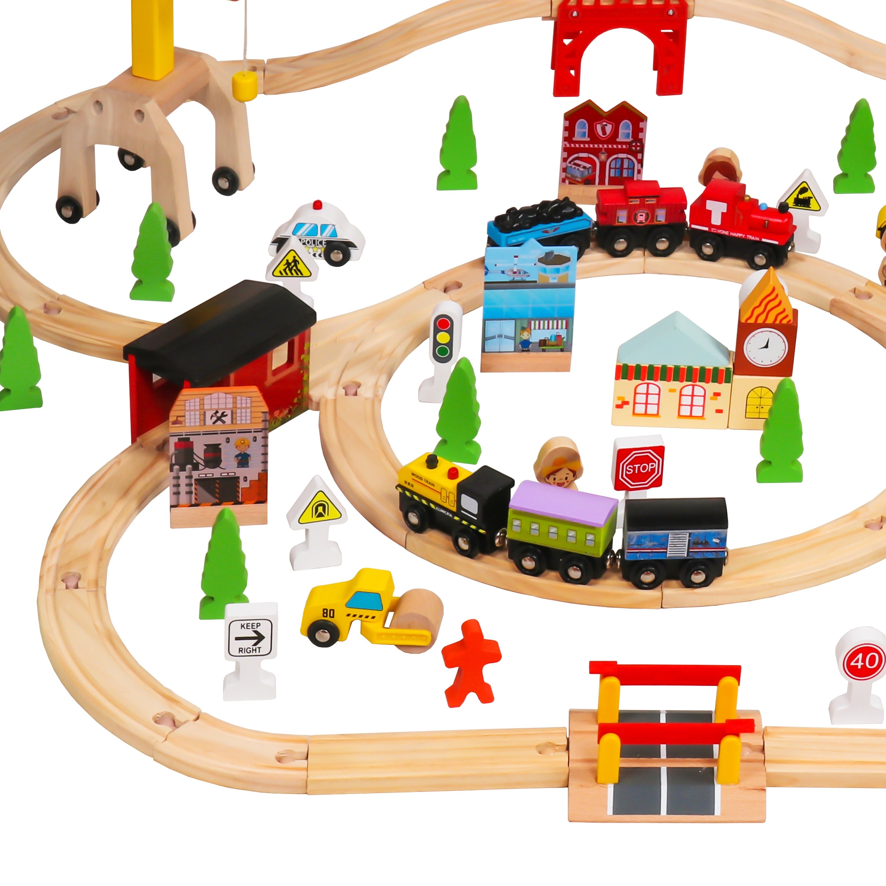 baby wooden train set