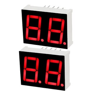 Applique Led Orientabile Display LED A 7 Segmenti 0,5" X 0,75" - 4 Pezzi, Anodo Comune, Colore Rosso, 10 Pin, Per Progetti Elettronici Indicatore Numerico Per Arduino - Foto 2