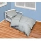 preview thumbnail 1 of 11, St. James Home 4 Piece Cotton Toddler Comforter Set Grey