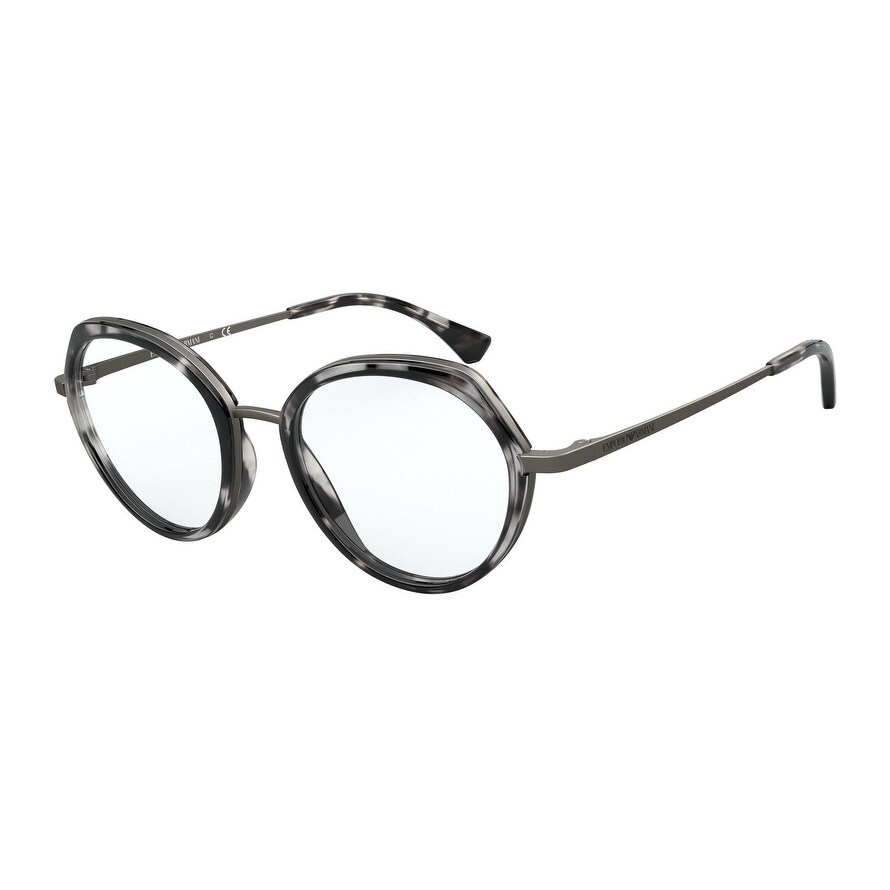 Emporio Armani EA1108 3003 51 Matte Gunmetal & Grey Havana Woman Irregular Eyeglasses