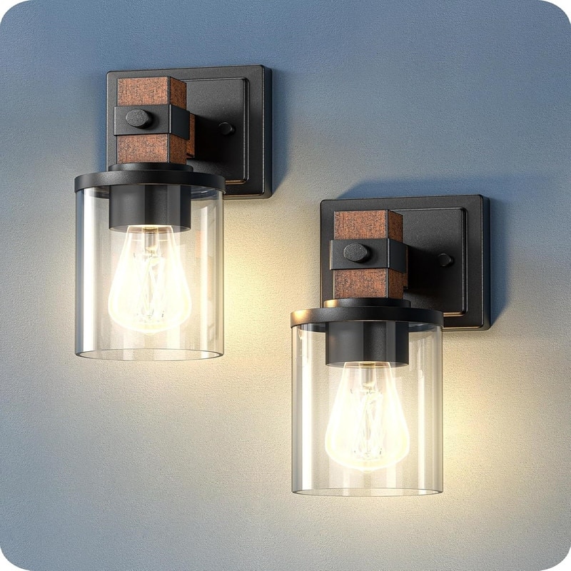 Set of 2 Farmhouse Vanity Lights Fixtures for Bathroom