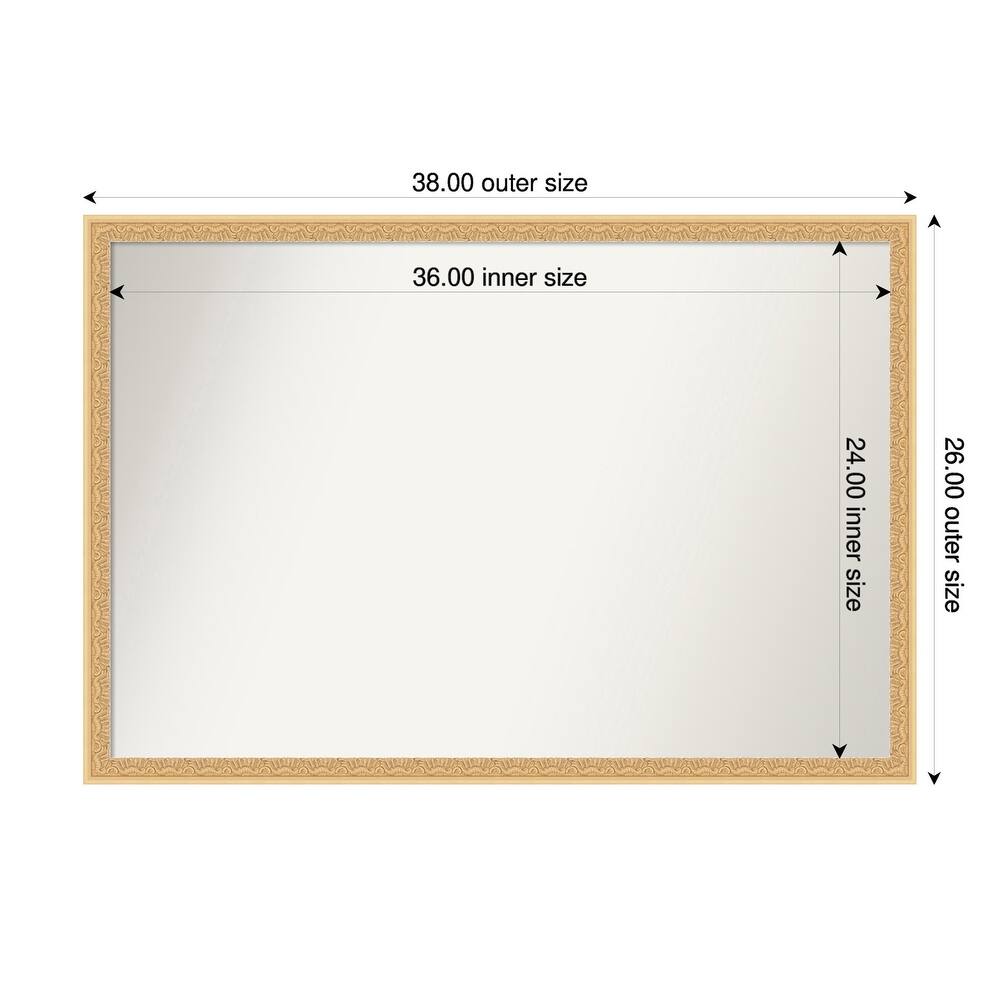 Bethany Non-Beveled Wood Framed Wall Mirror