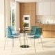 preview thumbnail 11 of 37, LeisureMod Astor Set of 4 Acrylic Plastic Transparent Dining Side Chair With Chrome Base for Home Kitchen Restaurant