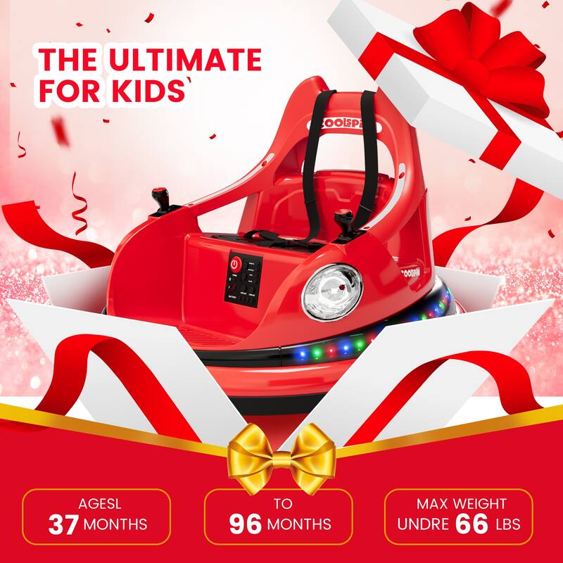 12V Electric Bumper Car Ride On Toys for Kids Best Gifts