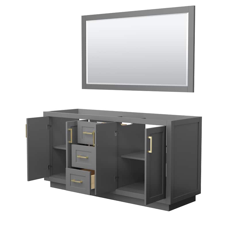 Miranda Bathroom Vanity Cabinet, 58-Inch Mirror