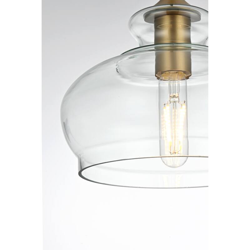 Clear Glass 1-light Pendant