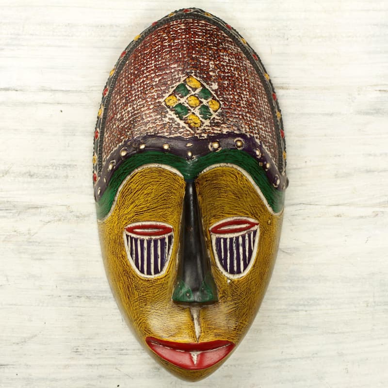 Novica Handmade Unity Mask African Wood Mask