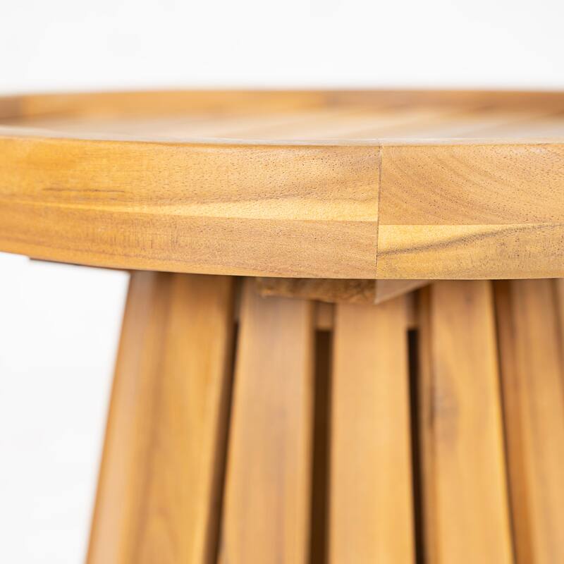 Christopher Knight Home Zephyron Acacia Wood Side Table with Natural Grain