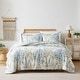 preview thumbnail 2 of 4, Tropic Leaf Duvet Cover and Sham Set King - Blue - 3 Piece