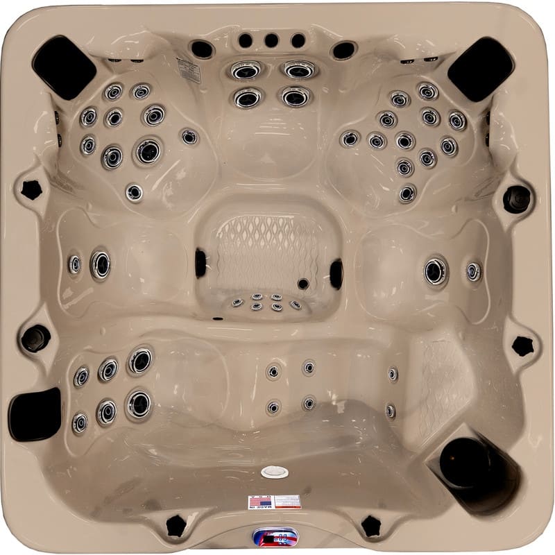 6-Person 56-Jet Premium Acrylic Lounge Spa Standard Hot Tub with Sound System and LED Waterfall