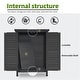 preview thumbnail 27 of 43, MCombo Small Outdoor Storage Cabinet Shed with Double Doors (24.6" x 18.3" x 38.2"), Wooden 0985