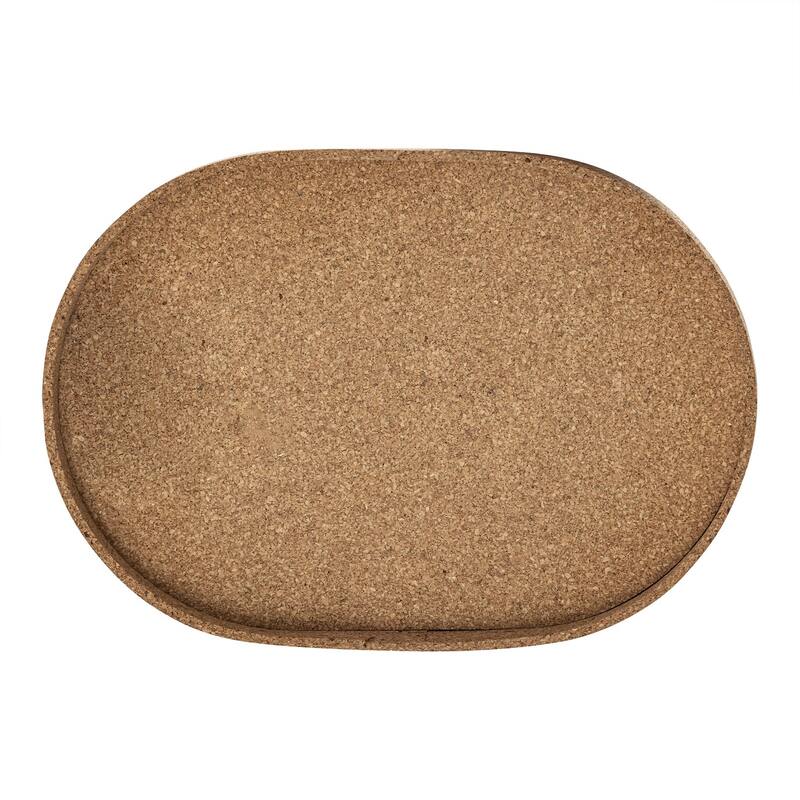 Oval Cork Tray Lg