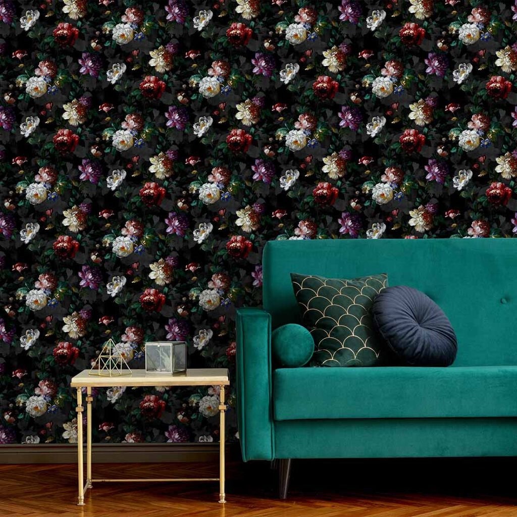 Shop Isabelle Black Wallpaper Overstock 31618859