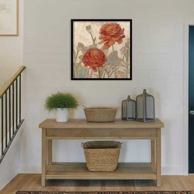 Rising Sun Blooms No. 2 by Megan Meagher Wood Framed Wall Art Print