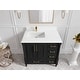 preview thumbnail 69 of 128, Willow Collections 36 in x 22 Aberdeen Freestanding Left Offset Sink Bathroom Vanity with Quartz or Marble Countertop