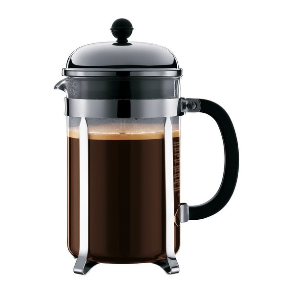 Chambord French Press Coffee Maker with Shatterproof Carafe, 51 Ounce, Chrome - 51 Ounce. Opens flyout.