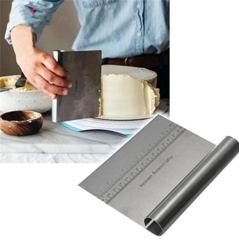 Wood Stainless Steel Pastry Dough Scraper - On Sale - Bed Bath