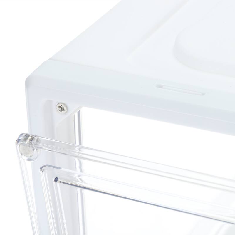 PMMA Shoe Display Case 14.17x10.63x7.87 Inch Large Magnetic Front Door - Transparent White