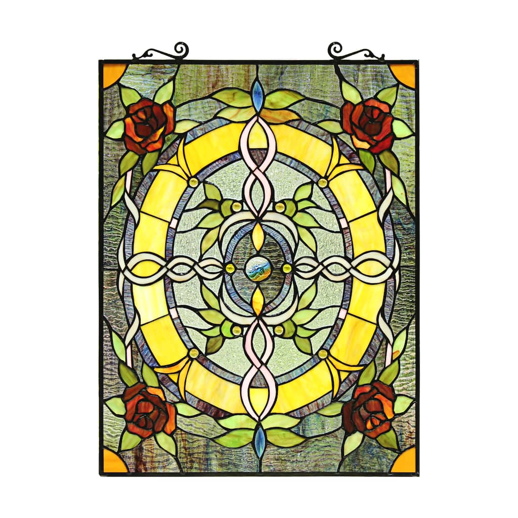 Floral Design Window Panel/Suncatcher